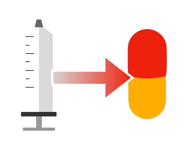 Intravenous to oral antibiotics
